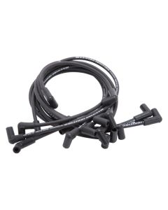 Edelbrock Spark Plug Wire Set SBC 74-88 V8 500 Ohm Resistance Black (Set of 9) - 22702
