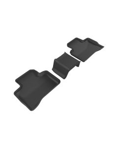 3D MAXpider 20162020 Mercedes-Benz GLC-Class X205 Kagu 2nd Row Floormats - Black - L1MB07921509