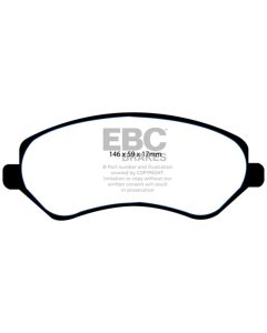 EBC 04-07 Chrysler Town & Country 3.3 Rear Drums Yellowstuff Front Brake Pads - DP41612R