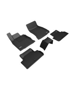 3D MAXpider 2019-2023 Genesis G70 RWD Kagu 1st & 2nd Row Floormat - Black - L1GS00501509