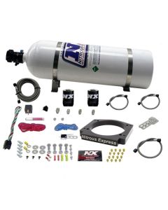 Nitrous Express GM LS 112mm Adapter Plate Kit (100-400HP) w/ 15LB Bottle - 20917-15