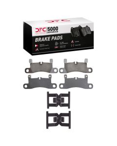 DFC 11-18 Porsche Cayenne Rear 5000 Advanced Ceramic Brake Pads and Hardware Kit - 1551-1453-01