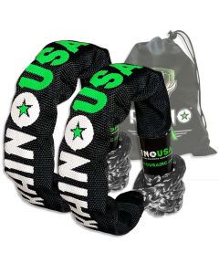 Rhino USA Synthetic Soft Shackle (2Pk 3/8InX22In) (Gray) - SFTSHACK38-GRY-2