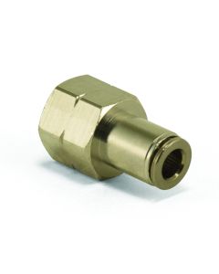 Air Lift Straight Female - 1/4in FNPT X 1/4in PTC - 21810