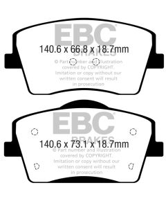 EBC 2018+ Volvo XC40 T4 Yellowstuff Front Brake Pads - DP42365R