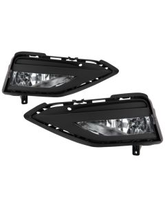 Spyder VW Jetta 19-20 OEM Style Fog Lights w/Universal Switch - Clear (FL-VJ2019-C) - 5087164