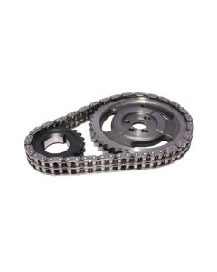 COMP Cams Hi-Tech Roller Timing Chain Set for Small Block Chevy 1955-1986, Single Row, Steel Construction, Black Finish - 3100