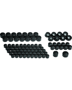 Kuryakyn Kool Kaps Engine Kit Twin Cam & Evolution Motors Gloss Black - 2452