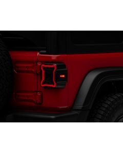 Raxiom 18-22 Jeep Wrangler JL Axial Series Plateau LED Tail Lights- Black Housing (Smoked Lens) - J150581-JL