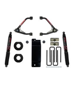 Skyjacker 14-16 GM 1500 4WD (w/Alum or Steel UCA) 3.5-4in UCA Lift Kit w/Rear Black Max B8500 Shocks - C14350PAB