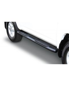 Go Rhino 415 Series SideSteps (Cab Length) - Textured black with Plastic End Caps Toyota 4Runner 2010-2021- GO R-67427T