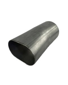 Granatelli 3.0in Round to 3.0in Oval Weld In Exhaust Adapter - 313531