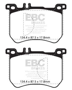 EBC 15+ Mercedes-Benz SL400 3.0 Twin Turbo Redstuff Front Brake Pads - DP32179C