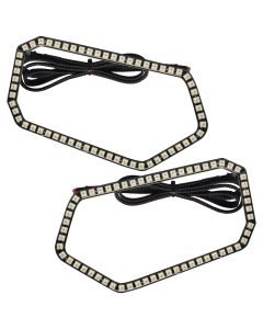 Oracle 08-19 Polaris RZR 570/800/900 Dynamic RGB+W Headlight Halo Kit - - Dynamic - 1273-332