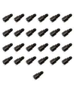 Russell Performance -6 AN male to 3/8in SAE quick-disconnect female (Black 25pc) - 640857
