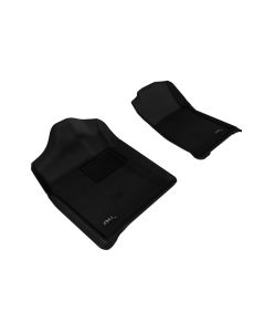 3D MAXpider 2007-2013 Chevrolet/GMC Silverado/Sierra Regular Cab Kagu 1st Row Floormat - Black - L1CH05111509