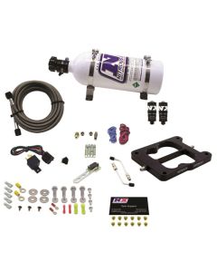 Nitrous Express Q-Jet/Holley Spread Bore Hitman Plus Nitrous Kit (50-200HP) w/5lb Bottle - 40081-05