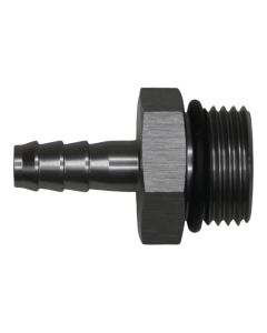 DeatschWerks 10AN ORB Male to 5/16in Male Triple Barb Fitting (Incl O-Ring) - Anodized DW Titanium - 6-02-0516
