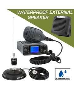Rugged Radios Radio Kit Plus - GMR25 Waterproof GMRS Mobile Radio Kit with External Speaker - RK-GMR25-SPK
