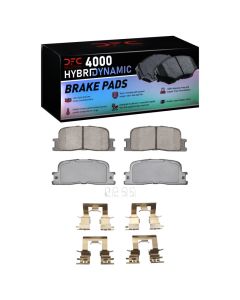 DFC 01-03 Toyota Highlander Rear 4000 HybriDynamic Brake Pads and Hardware Kit - 4000-0885-02