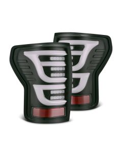 AlphaRex 07-13 Toyota Tundra LUXX-Series LED Tail Lights Black - 670030