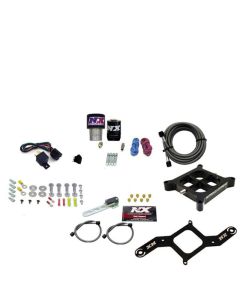 Nitrous Express Single Entry Crossbar RNC .178 4150 Flange Nitrous Kit (250-650HP) w/No Bottle - 63940-00