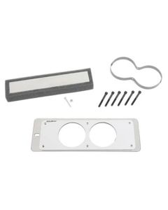 Autometer Mounting Solutions Gauge Mount Gauge Cage Dual 2-5/8in Silver 87-93 Ford Mustang - 50105