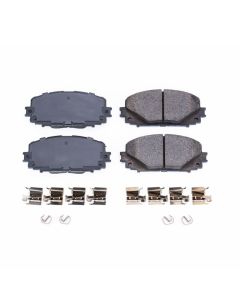 Power Stop 12-18 Toyota Yaris Front Z17 Evolution Ceramic Brake Pads w/Hardware - 17-1628