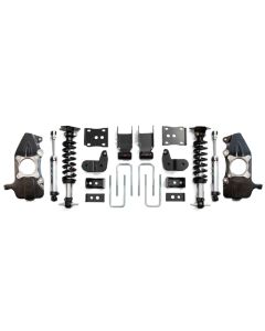 QA1 21-25 Ford F150 4WD Dual Adjustable Lowering Kit w/ Spindles - 3.5-5.5in - LK12-FF04