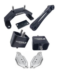 Torque Solution Engine & Transmission Mount Kit w/ Mount Plates 02-14 Subaru WRX / 04+ Subaru STI - TS-SU-123SB-PL