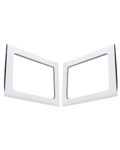DEI 11-18 Jeep Wrangler JK 4-Door Boom Mat Rear Side Window Trim - 2 Piece - White - 50151