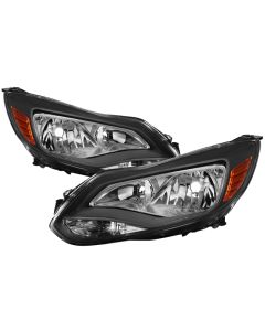 xTune Ford Focus 2012-2014 Halogen Only OEM Style Headlights - Black HD-JH-FFOC12-AM-BK - 9037337