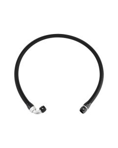 Mishimoto 3Ft Stainless Steel Braided Hose w/ -10AN Straight/90 Fittings - Black - MMSBH-10-3NBK