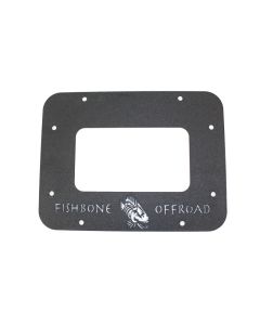 Fishbone Offroad 07-18 Jeep Wrangler JK Aluminum Tailgate Plate - Black Textured Powercoat - FB31042