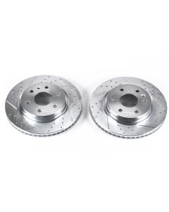 Power Stop 08-17 Buick Enclave Front Evolution Drilled & Slotted Rotors - Pair - AR8696XPR
