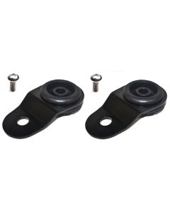 Torque Solution Radiator Mount Combo with Inserts (Black) : Mitsubishi Evolution 7/8/9 - TS-EV-009ic