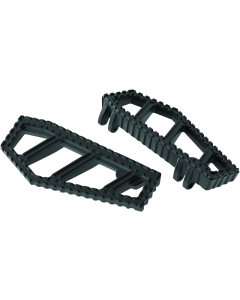 Satin Black Kuryakyn Riot Floorboards - Model 3595