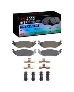DFC 02-24 Chrysler Aspen Rear 4000 HybriDynamic Brake Pads and Hardware Kit - 4000-0898-01