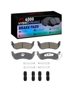 DFC 03-11 Ford Crown Victoria Rear 4000 HybriDynamic Brake Pads and Hardware Kit - 4000-0932-01
