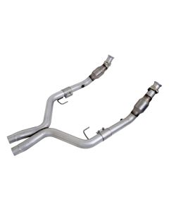 BBK 05-10 Mustang 4.6 GT High Flow X Pipe With Catalytic Converters - 2-3/4 - 1770