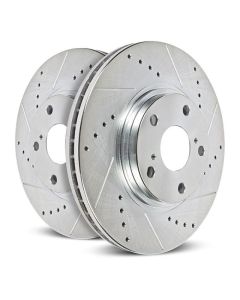 Power Stop 21-23 Ford Mustang Front Drilled & Slotted Rotor (Pair) - AR85220XPR