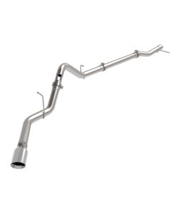 aFe 23-24 GM Trucks L6 Large Bore-HD 3 IN 409 Stainless Steel DPF-Back Exhaust System w/Polished Tip - 49-44144-P