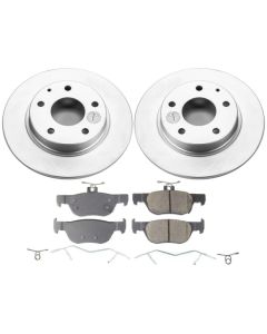 Power Stop 2019 Mazda 3 Rear Z17 Evolution Geomet Coated Brake Kit - CRK8334