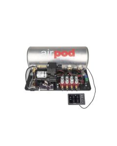 Ridetech RidePro E5 Air Ride Suspension Control System 3 Gal Single Compressor AirPod 1/4in Valves - 30514000