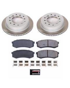 Power Stop 10-14 Toyota FJ Cruiser Rear Semi-Coated Rotor Kit - SC5875