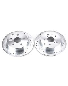 Power Stop 10-12 Lexus HS250h Rear Evolution Drilled & Slotted Rotors - Pair - JBR1370XPR