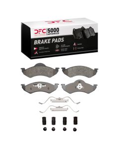 DFC 00-02 Dodge Dakota RWD Front 5000 Advanced Semi Metallic Brake Pads and Hardware Kit - 1551-0820-01