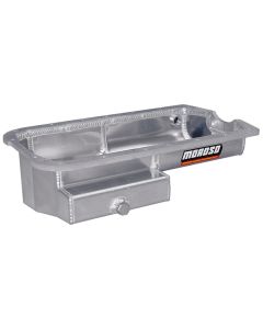 Moroso Honda 2.2/2.3L H Series Prelude Kicked Out Drag Race Baffled 5.5qt 5-3/8in Aluminum Oil Pan - 20912