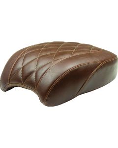Mustang 18-21 Harley Heritage Classic, Deluxe Wide Tripper Passenger Seat Diamond Stitch - Brown - 83006