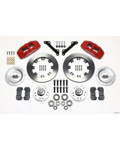 Wilwood Dynapro 6 Front Hub Kit 12.19in Drilled Red 79-81 Camaro - 140-12836-R